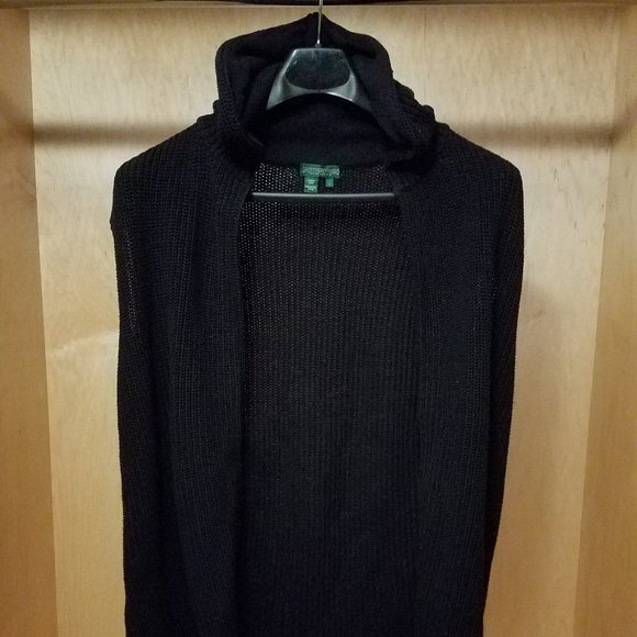 Ralph Lauren Knit Hooded Vest Size L - Picture 1 of 3